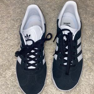 Black adidas gazelle sneakers